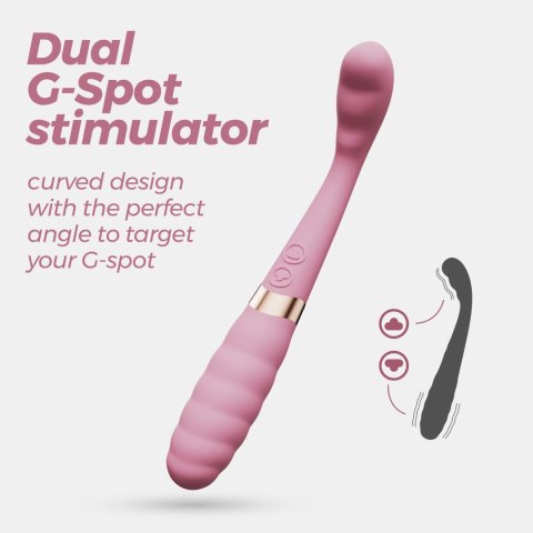 Wibrator punktu G Crushious Pixie dualny USB 20 cm