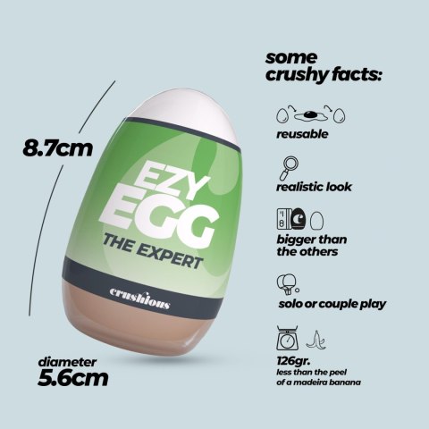 Masturbator jajko Crushious Ezy Egg 8,7 cm