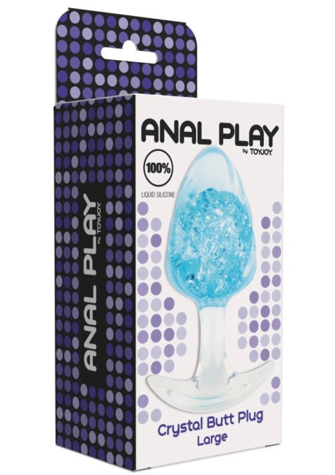 Korek analny ToyJoy Crystal Large silikonowy 10,5 cm