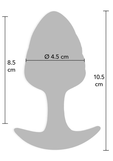 Korek analny ToyJoy Crystal Large silikonowy 10,5 cm