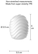 Masturbator mini ToyJoy HERO Wave biały TPE