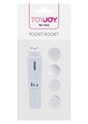 Mini wibrator ToyJoy Pocket Rocket biały 10,5 cm