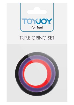 Pierścienie erekcyjne ToyJoy silikonowe multicolor 3 szt
