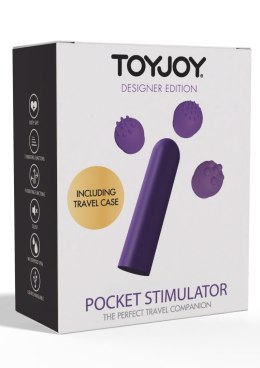 Wibrator kieszonkowy ToyJoy fioletowy 12 funkcji USB 6 cm
