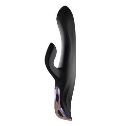 Wibrator króliczek Rachel Deluxe Power Escorts czarny silikonowy USB 23 cm