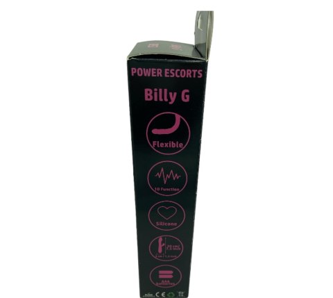 Wibrator króliczek silikonowy Power Escorts 20 cm czarny