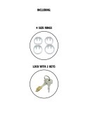 Pas cnoty transparentny Clear Control Hidden Desire 9 cm