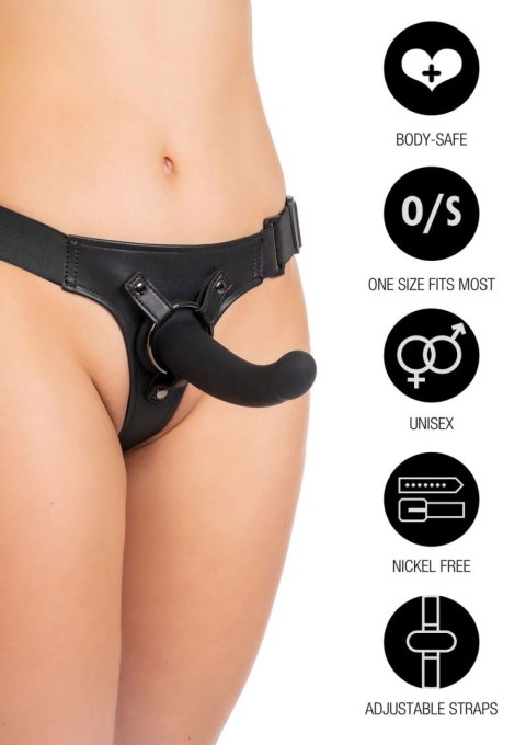 Stringowa uprząż do strap on Hidden Desire z wymiennymi pierścieniami