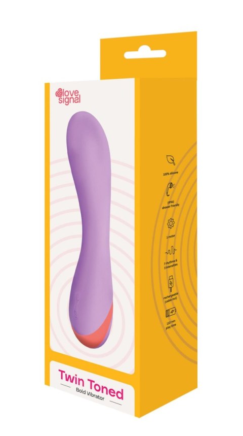 Wibrator silikonowy Twin Toned Dream Toys USB 19 cm