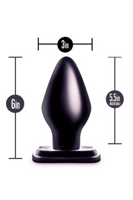 Korek analny Blush Anal Adventures XXL PVC czarny 15 cm