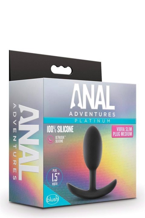 Korek analny Blush Anal Adventures Vibra Slim Plug medium