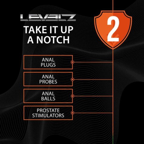 Masażer prostaty silikonowy Levelz Level 2 czarny 12 cm