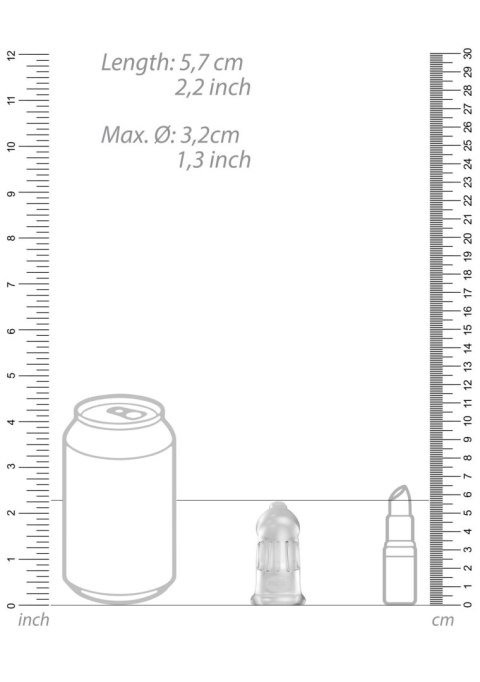 Pas cnoty TPE transparentny ManCage Model 29
