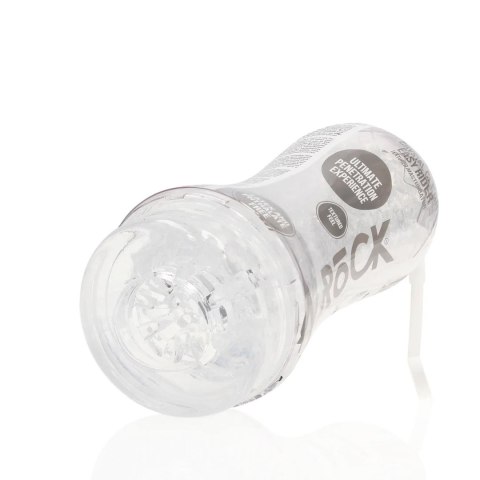 Masturbator teksturowany Easy Rider RealRock transparentny 21 cm