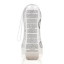 Masturbator teksturowany Easy Rider RealRock transparentny 21 cm