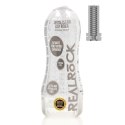 Masturbator teksturowany Easy Rider RealRock transparentny 21 cm