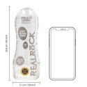 Masturbator teksturowany Easy Rider RealRock transparentny 21 cm