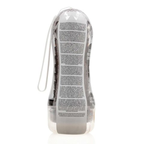 Masturbator teksturowany RealRock TPE czarny 21 cm