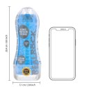Masturbator teksturowany RealRock niebieski 21 cm