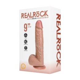 Wibrator realistyczny RealRock z moszną cielisty 25 cm