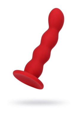 Dildo analne małe faliste czerwone Favorite ToDo z przyssawką