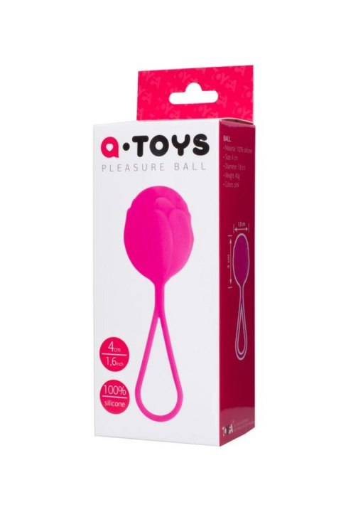 Kulki waginalne silikonowe A-Toys Rosi różowe 3.5 cm