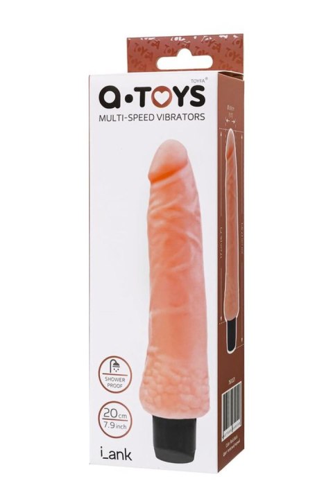 Wibrator realistyczny A-Toys Lank TPE 20 cm