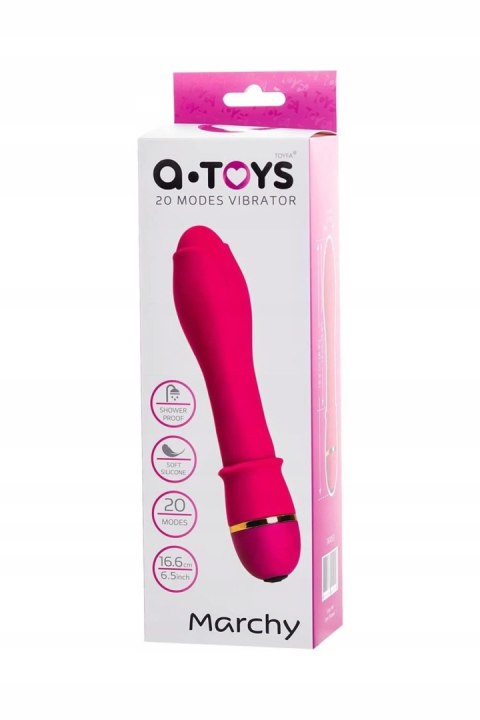 Wibrator silikonowy Marchy A Toys różowy 17 cm 20 trybów