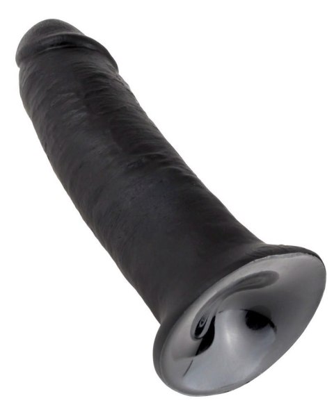 Dildo realistyczne King Cock ciemne 25 cm PVC