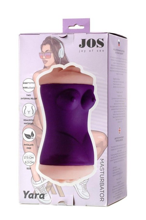 Masturbator dwustronny JOS Yara TPR 17,5 cm