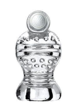 Masturbator wibrujący Lingam Shakti transparentny 9 cm