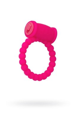 Silikonowy wibrujący pierścień erekcyjny AToys różowy 3.5 cm