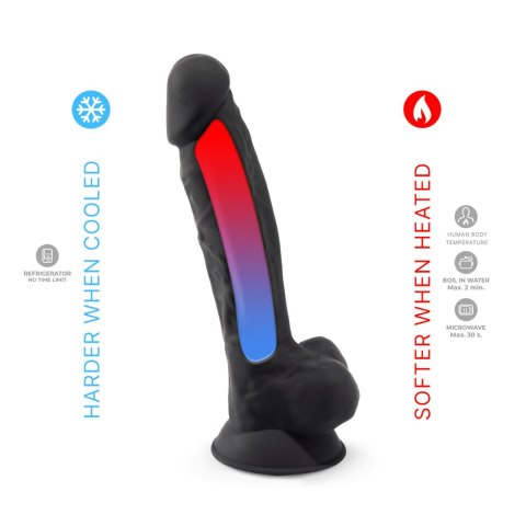 Dildo realistyczne Silexd Model 1 czarny 8 cali