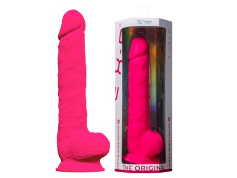 Dildo realistyczne Silexd z przyssawką silikonowe różowe 38 cm