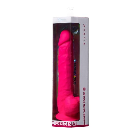 Dildo realistyczne Silexd z przyssawką silikonowe różowe 38 cm