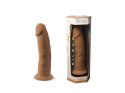 Dildo z cyberskóry Silexd Model 2 karmelowy 19 cm z przyssawką