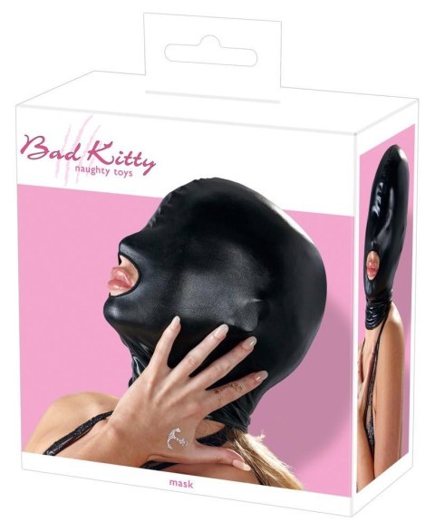 Maska BDSM Bad Kitty czarna poliester
