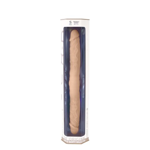 Podwójne dildo Silexd cieliste S 38 5 cm