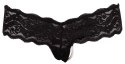 Stringi perłowe Cottelli LINGERIE czarne M