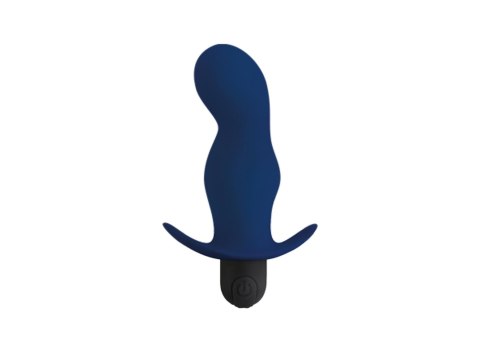 Wibrujący korek analny Alive Gladius niebieski 11 cm