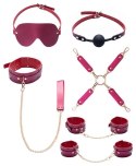 Zestaw bondage Bad Kitty różowy z kryształkami