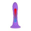 Dildo termoreaktywne Silexd Dreamy liliowe 18 cm