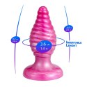 Korek analny Cherry Silexd spiralny perłowo różowy 9,2 cm