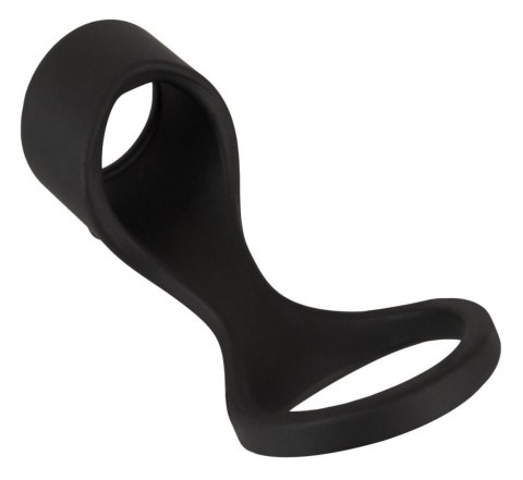 Mankiet na penisa Erecto silikonowy z pierścieniem na jądra 8 cm