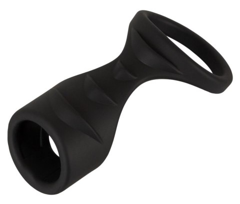 Mankiet na penisa Erecto silikonowy z pierścieniem na jądra 8 cm