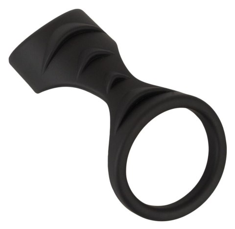 Mankiet na penisa Erecto silikonowy z pierścieniem na jądra 8 cm