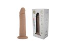 Realistyczne dildo z ciekłego silikonu z przyssawką Silexd 20 cm