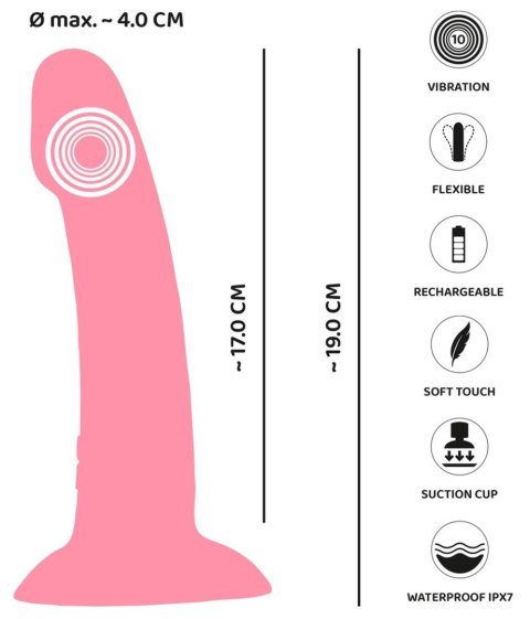 Wibrator punktu G You2Toys Heart Guy różowy silikonowy USB