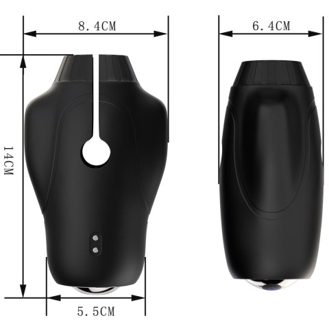 Automatyczny masturbator Cyclone Spinner Elite z rotacją i wibracją USB