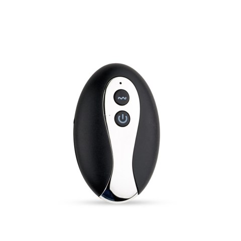 Metalowy wibrujący korek analny z pilotem B Series HeavyFun USB